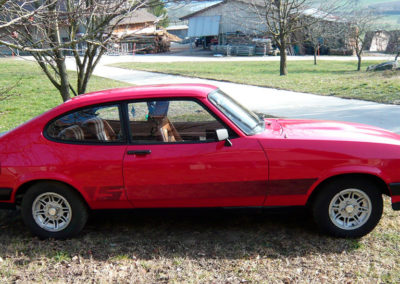 1980 Ford Capri vue latérale côté droit