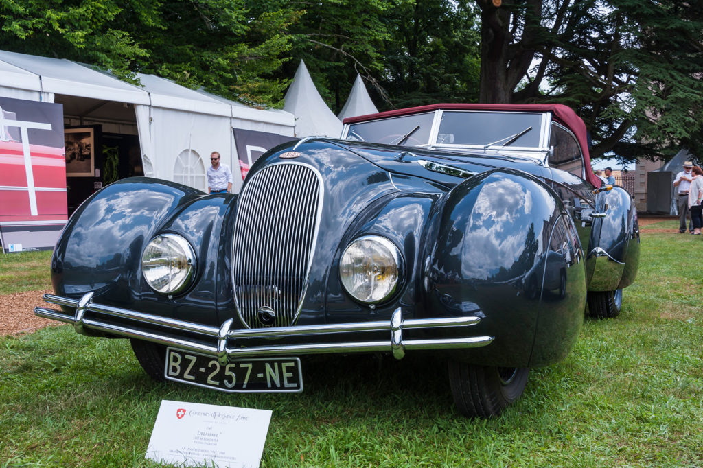 Delahaye 135M Roadster Figoni et Falaschi au Concours d'Élégance Suisse 2017 Delahaye 135M Roadster Figoni et Falaschi au Concours d'Élégance Suisse 2017