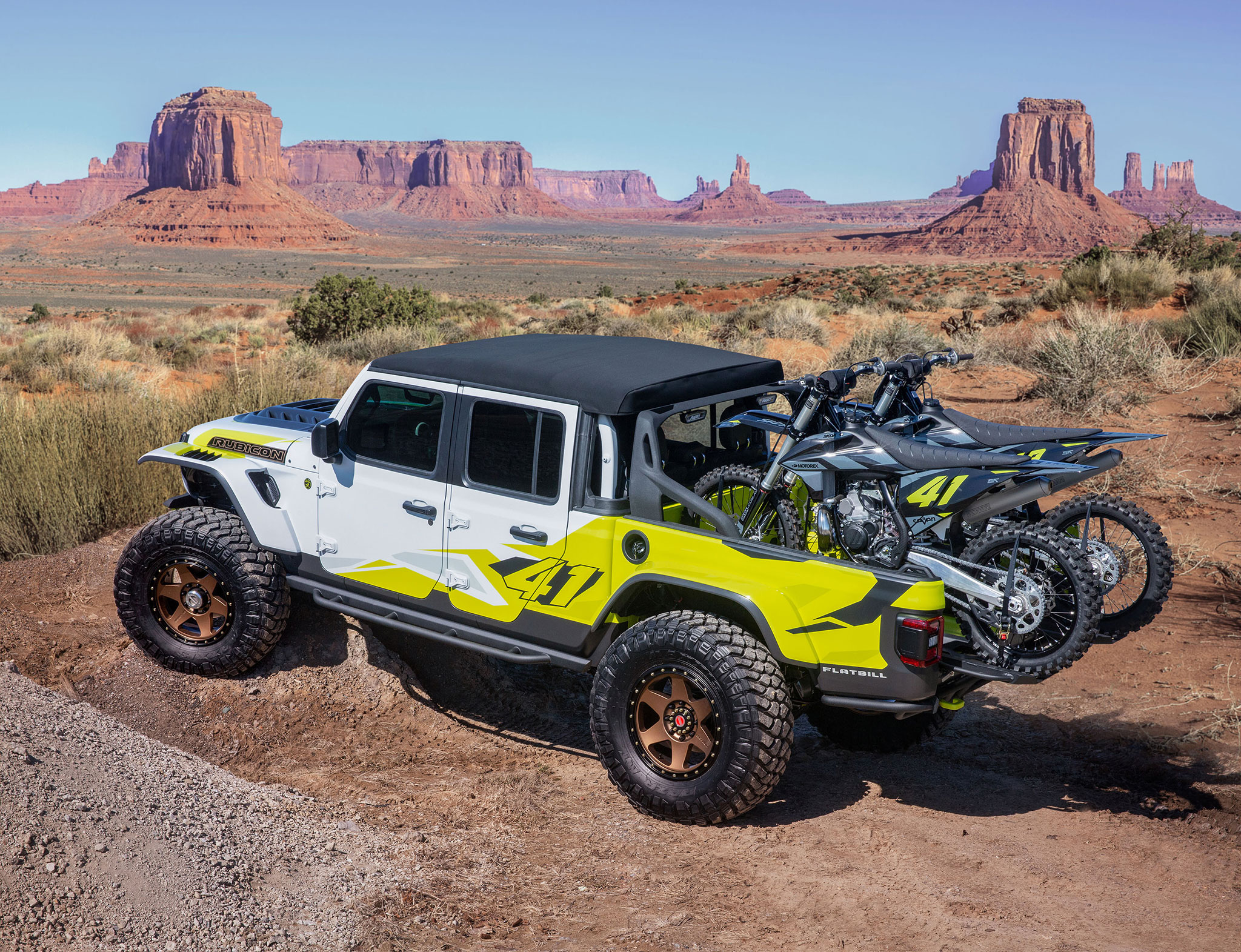 2019 Jeep Gladiator Flabill jantes 20 pouces et pneus en 40 - Moab Easter Jeep Safari.