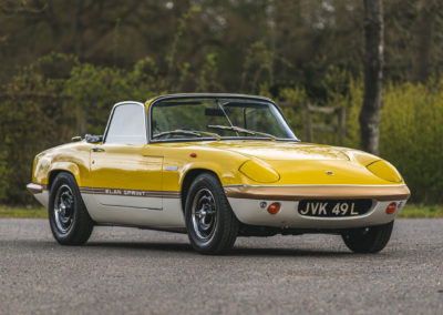 1972 Lotus Elan Sprint Convertible 4 propriétaires depuis le 27 janvier 1972 £65,250 frais compris.