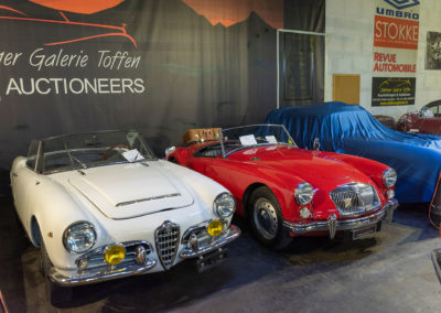 1963 Alfa Romeo Giulia Spider - 1960 MG A CHF 23'520 - Oldtimer Galerie Toffen octobre 2021