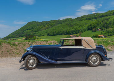 1934 Bentley 3.5-Litre Drophead Coupé - Environ 1177 voitures équipées du 3.5-Litre furent construites - Enchères au Swiss Classic World.