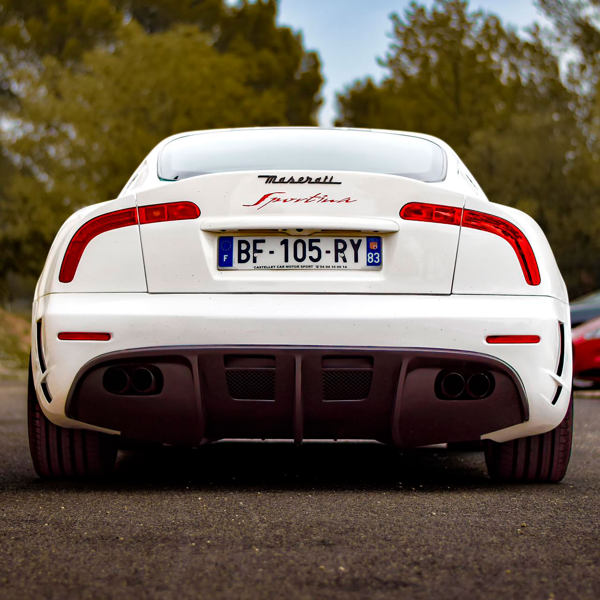 Maserati 3200 GT le diffuseur arrière est une pièce fabriquée par Sportina.