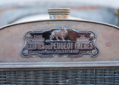 Quelques détails de la Peugeot 92B de 1908.