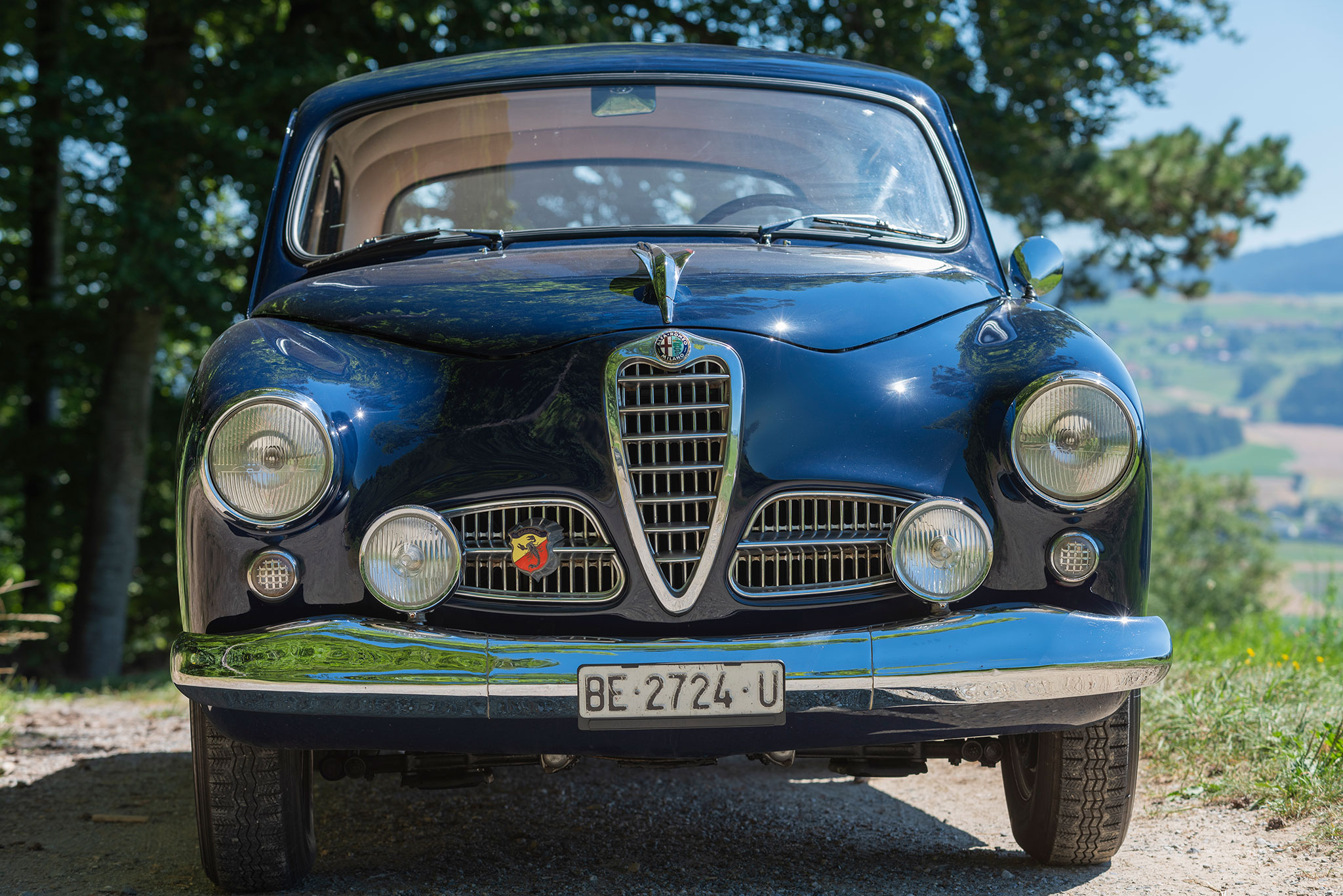 1951 Alfa Romeo 1900 Abarth l’écusson Abarth n’est pas qu’une décoration.