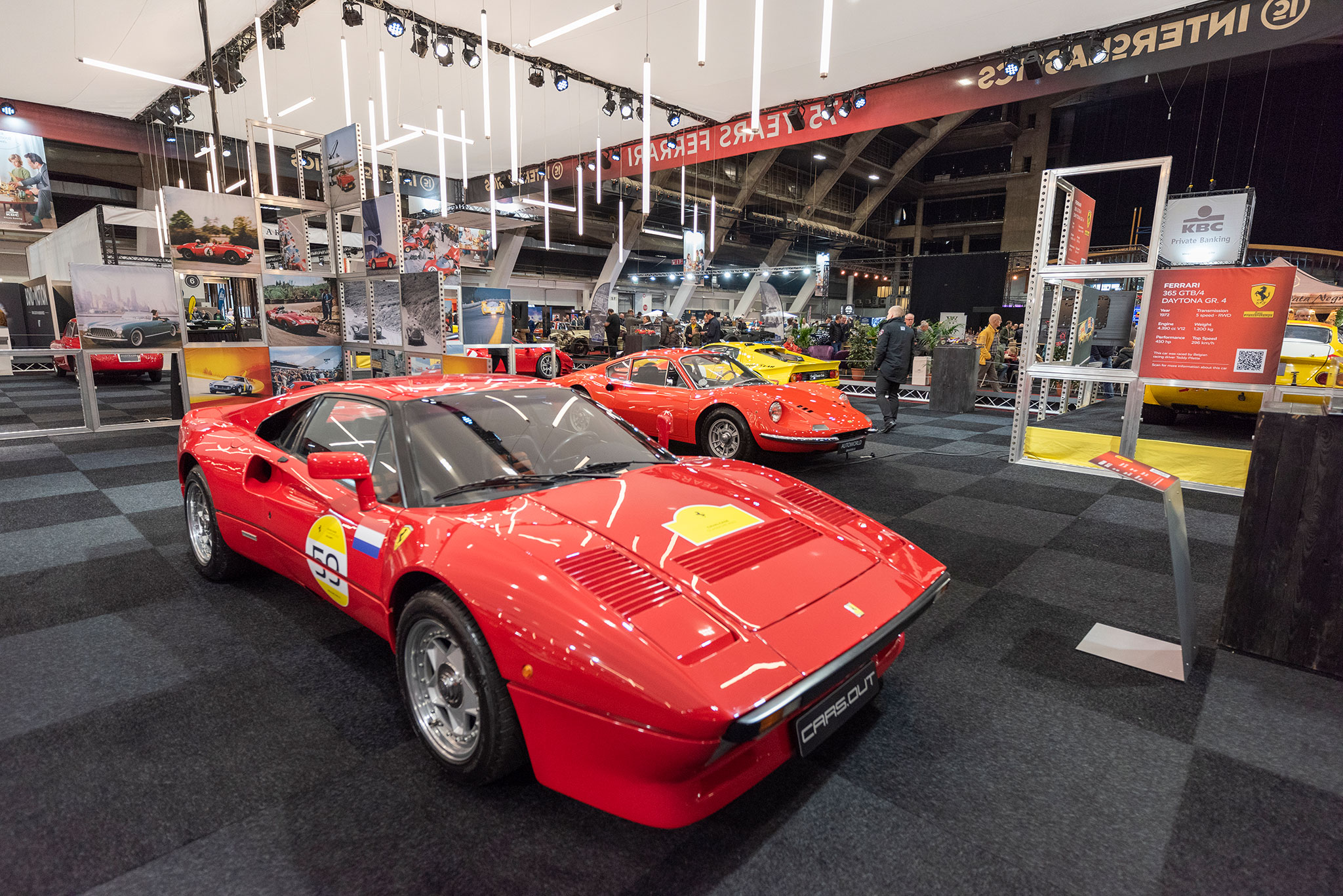 1985 Ferrari 288 GTO – 1968 Dino 206 – 75 ans Ferrari.